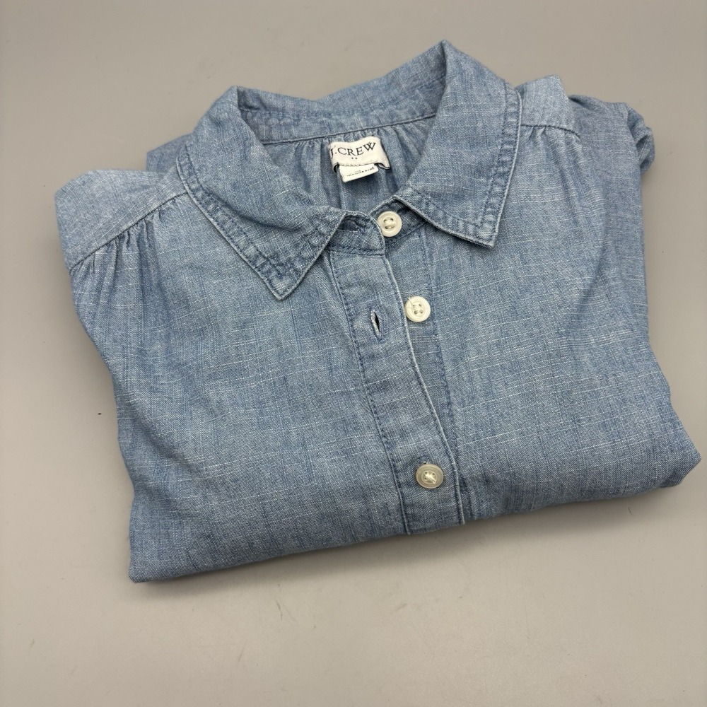 J. Crew Re-Imagined Dress‎ Blue Denim Shirtdress Women's Size 4